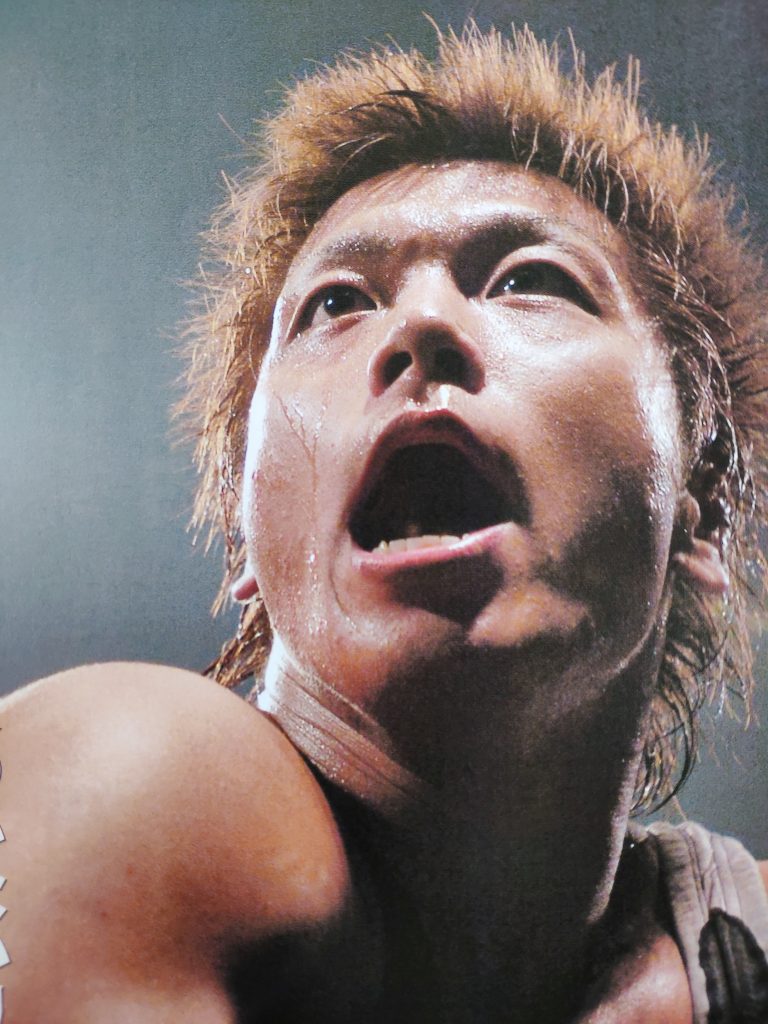 Image of a young Shingo in his debut match